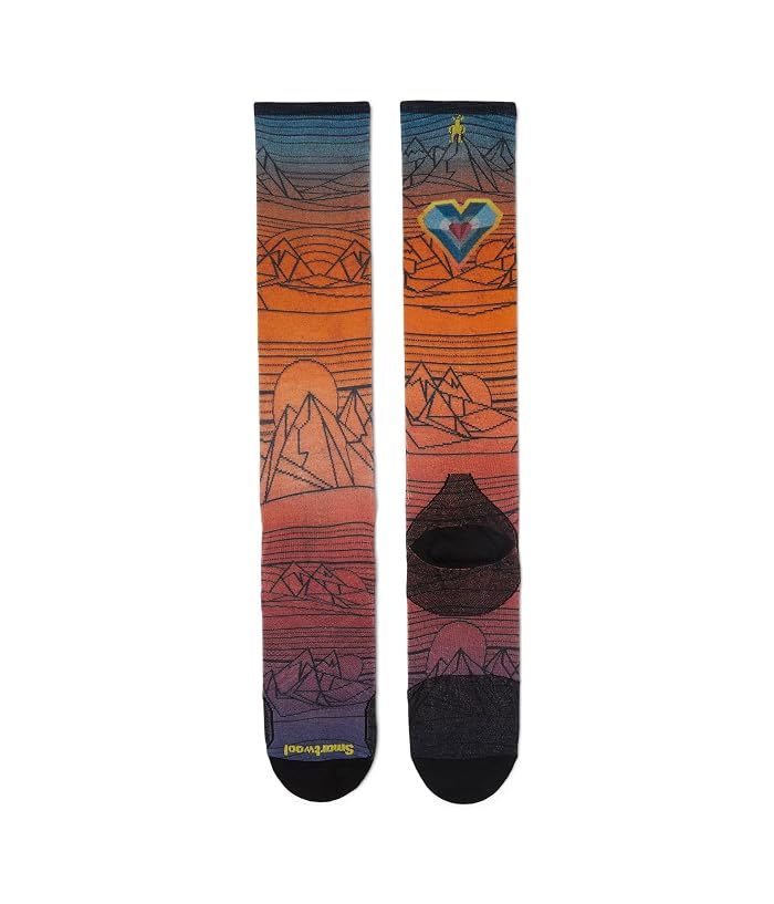 Smartwool Ski Zero Cushion Geo Peaks Print Over The Calf Socks - Image 2