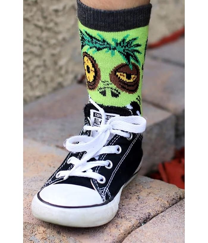 Jefferies Socks Robot Alien Zombie 3-Pack Crew Socks (Toddler/Little Kid) - Image 4