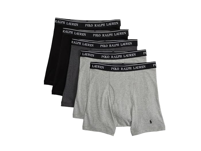 Polo Ralph Lauren 5 Pack Classic Fit Cotton Boxer Briefs - Image 2