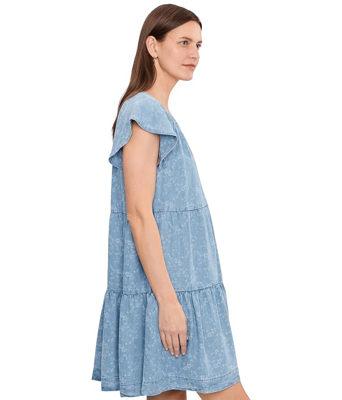 Liverpool Los Angeles Tiered Flutter Sleeve Dress - Image 3