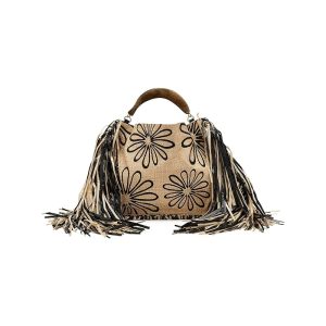 FARM Rio Fringed Raffia Mini Bag