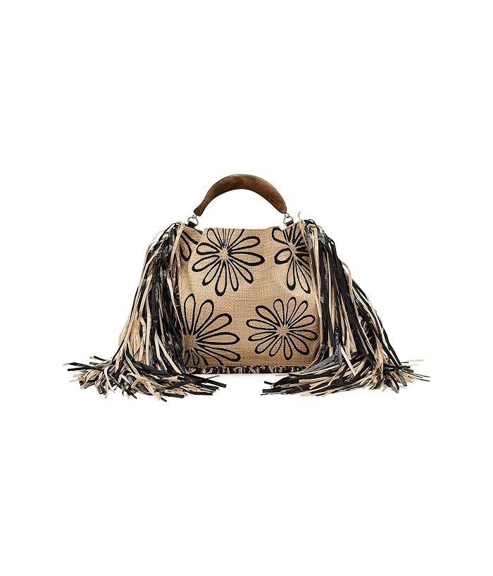 FARM Rio Fringed Raffia Mini Bag