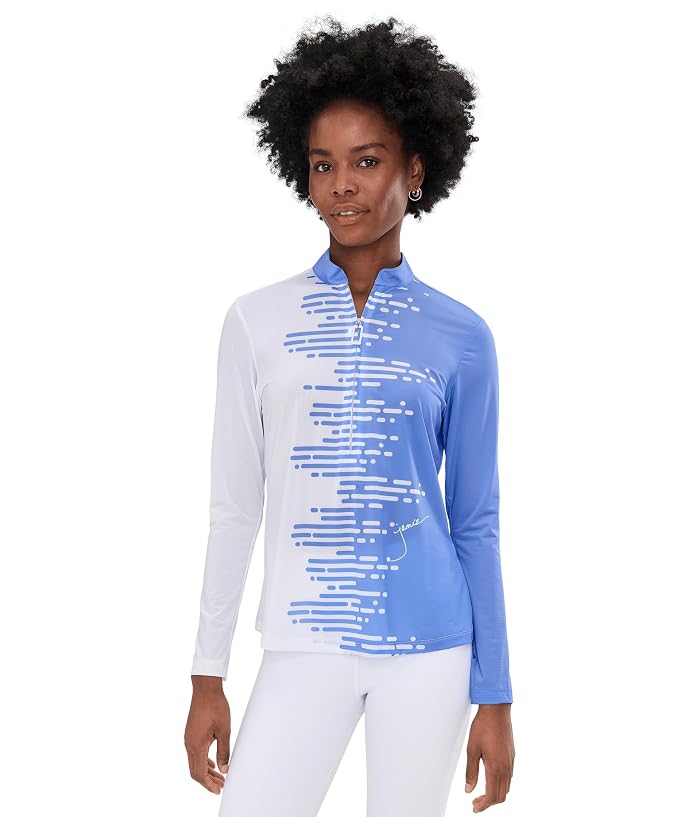 Jamie Sadock Sunsense Positive Negative Long Sleeve Quarter Zip