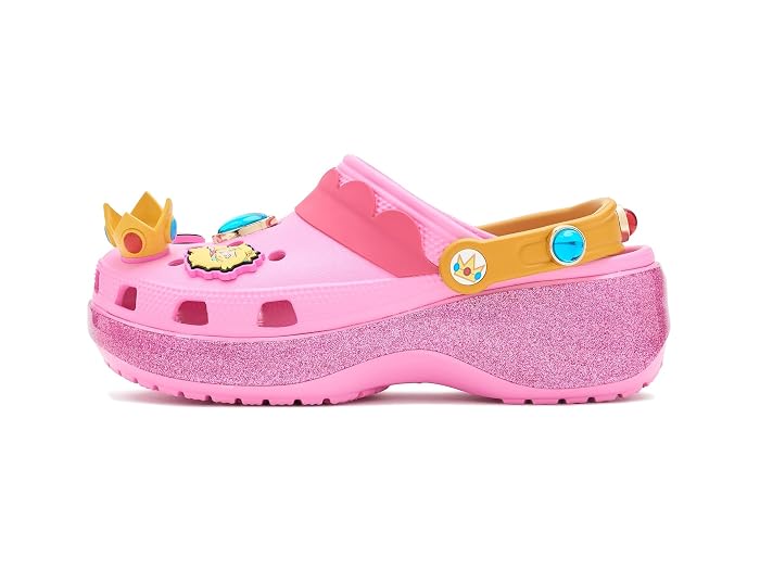 Crocs Super Mario Princess Peach Classic Platform Clog - Image 2
