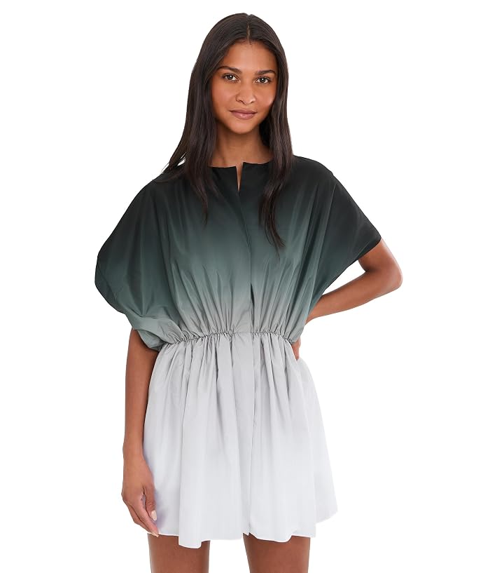 Norma Kamali Super Oversized Sleeveless Flared Mini Dress