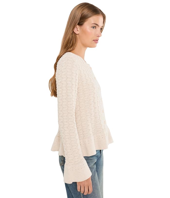 NIC+ZOE Petite Frill Textured Cardigan - Image 3