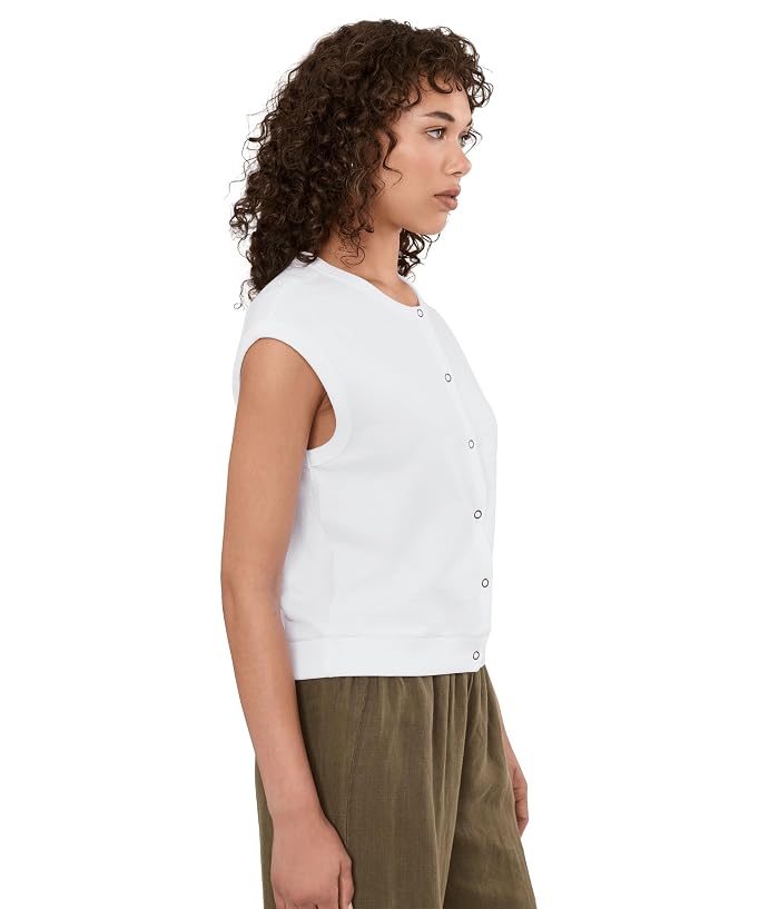 Lilla P Textured Terry Sleeveless Cardigan - Image 3