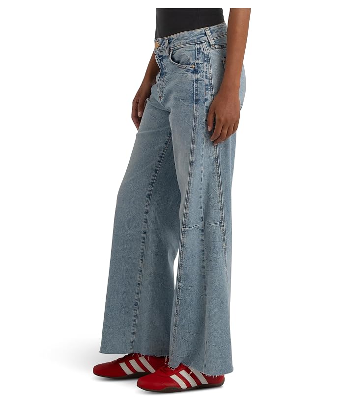 KUT from the Kloth Meg High-Rise Wide Leg Side Panel Raw Hem - Image 2