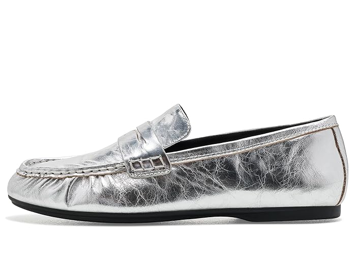 FitFlop Delicato Crinkle Metallic Leather Loafers - Image 2