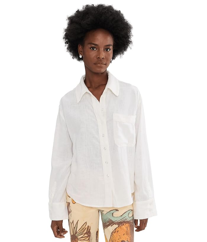 Free People Linen Laurel Top