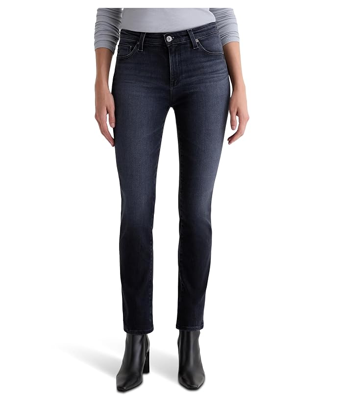 AG Jeans Mari Mid Rise Slim Straight Jean In Glitch