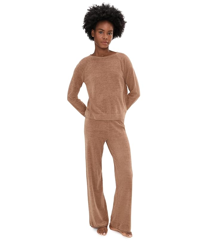 Barefoot Dreams CozyChic Ultra Lite® Jersey Roll Pullover & Wide Leg Pants