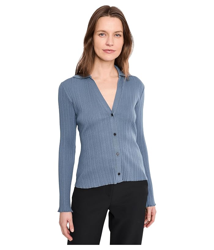 Vince Variegated Rib Polo
