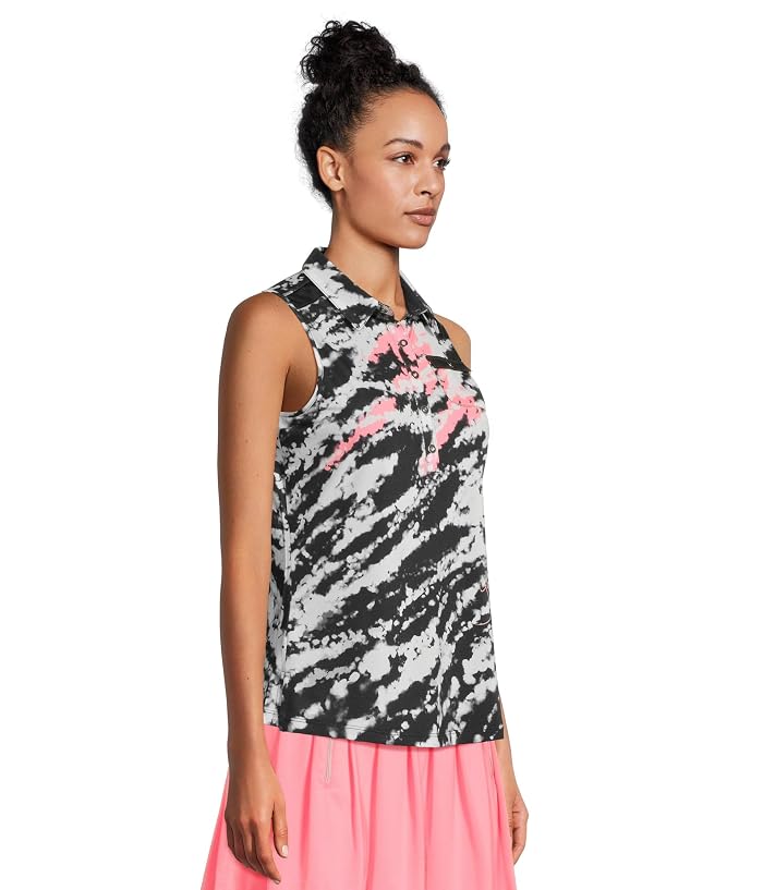 Jamie Sadock Rorschach Print Full Button-up Front Sleeveless Top - Image 2