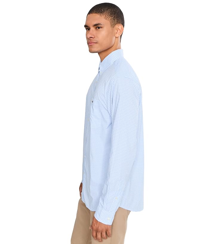 Vineyard Vines Coral Reef Gingham Featherweight Performance Shirt - Image 3