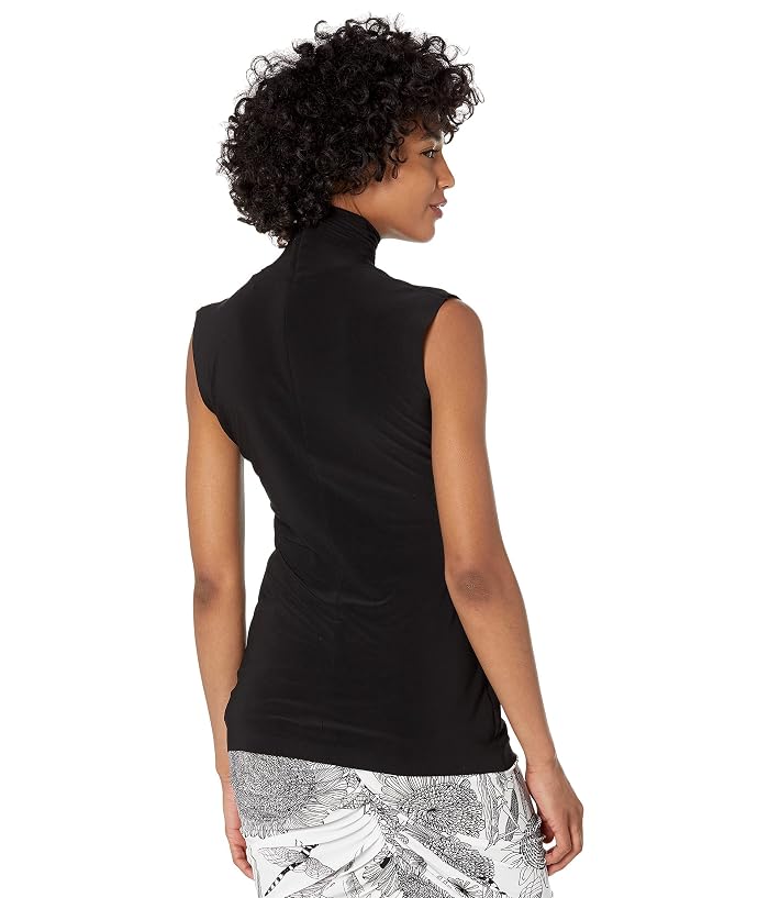 Norma Kamali Slim Fit Sleeveless Turtle Top - Image 2