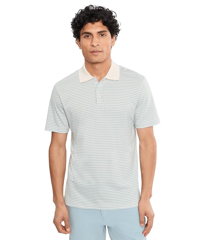 Faherty Short Sleeve Movement Pique Polo