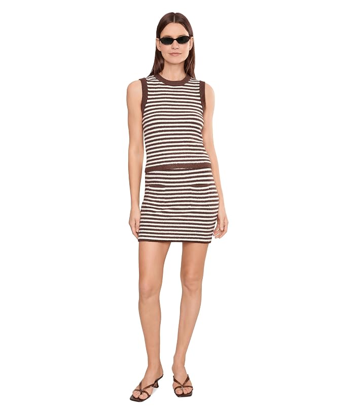 525 america Alessia Teddy Stripe Crew Neck Tank - Image 2