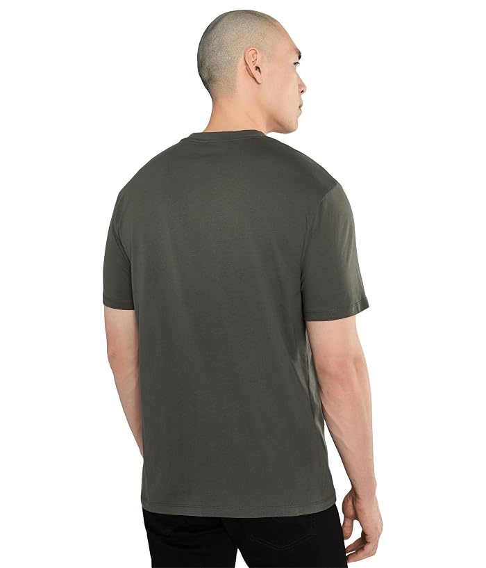 Armani Exchange Cotton Jersey AX Wording Regular Tee - Image 4