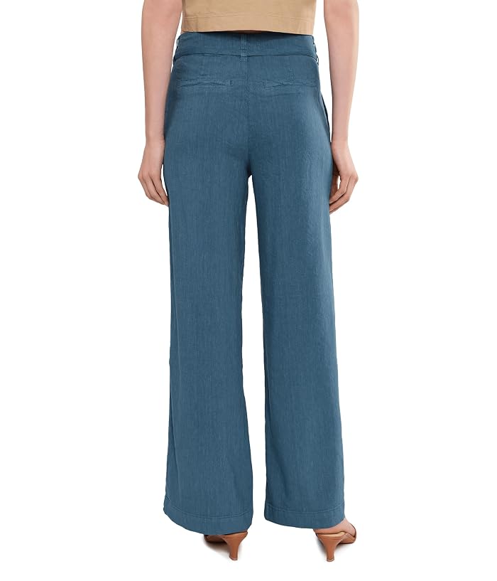 KUT from the Kloth Meg - Linen Wide Leg Pants with Seam Pocket - Image 4