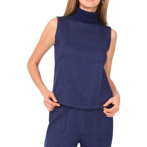 Vince Camuto Sleeveless Ribbed Turtleneck Tank