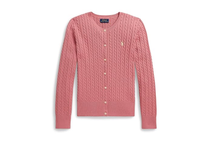 Polo Ralph Lauren Kids Mini-Cable Cotton Cardigan (Big Kid) - Image 3