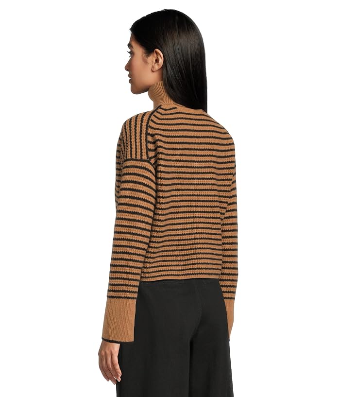 Madewell Pine Stripe Wool Waffle Stripe Crew Neck - Image 3