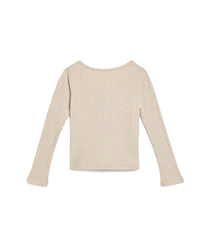abercrombie kids Long Sleeve Button Front Tee (Little Kid/Big Kid) - Image 2