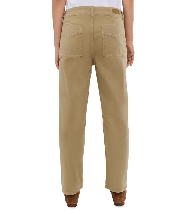 AG Jeans Analeigh Mid-Rise Utility Pants in Khaki Sand - Image 4