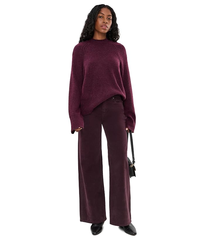 AG Jeans Saige Wide Leg Mid-Rise Fit Corduroy Pants - Image 2