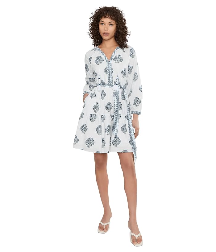 Tommy Bahama Mosaic Shores Long Sleeve Short Dress - Image 2