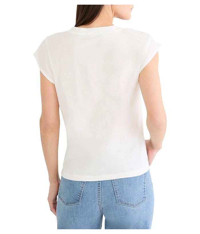 NIC+ZOE Cap Sleeve V-neck Supima Cotton Tee - Image 3