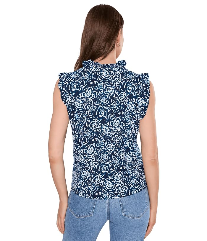 NIC+ZOE Shibori Lilies Soft Sleeve Top - Image 4