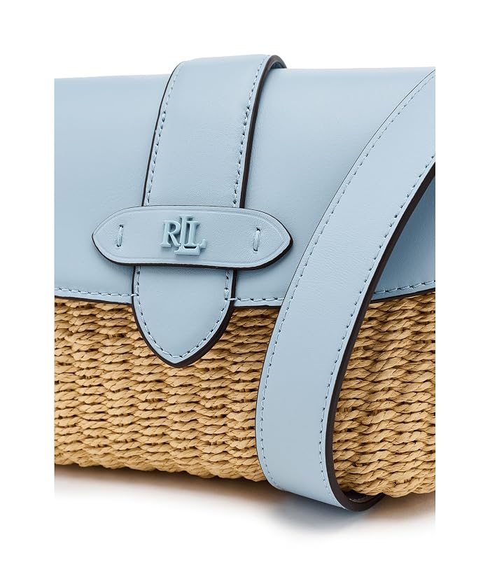 Lauren Ralph Lauren Straw-Leather Small Lynden Shoulder Bag - Image 4
