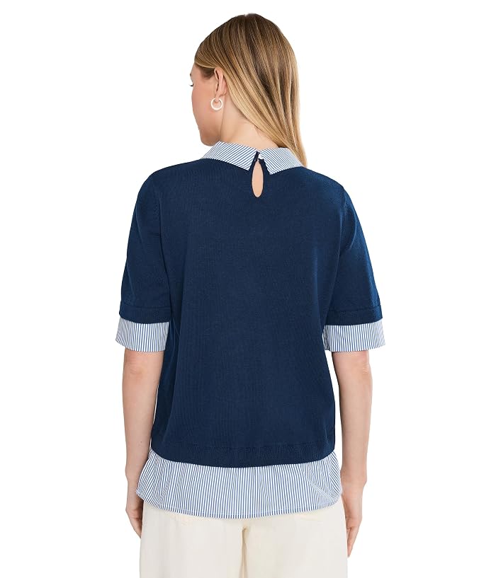 Vince Camuto Short Sleeve Crew Neck Twofer - Image 4