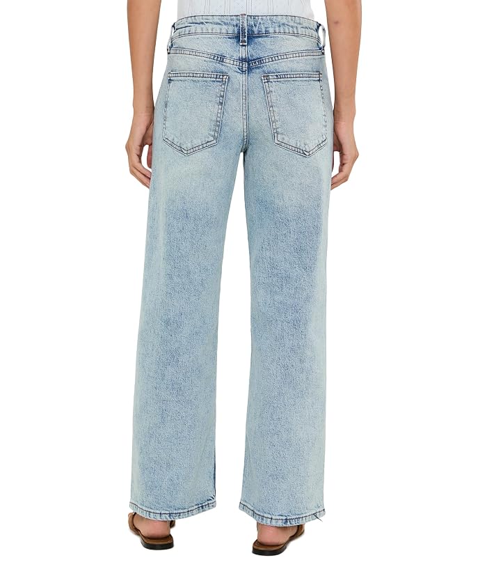 KUT from the Kloth Petite Selena Baggy Low Rise Straight Leg Clean Hem in Enthusiastic - Image 4