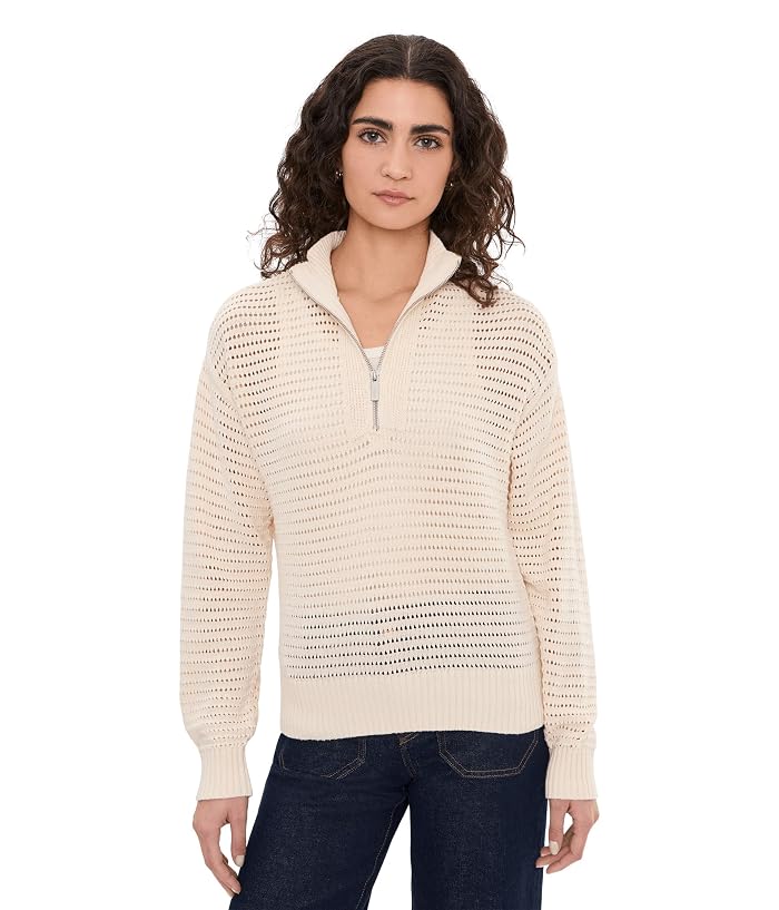Sanctuary Open Knit 1/2 Zip Sweater