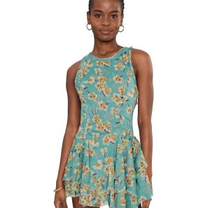 Free People Raven Printed Mini Dress