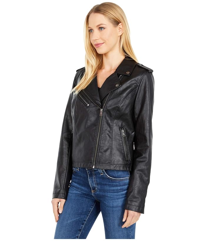 Levi's® Classic Asymmetrical Faux Leather Motorcycle Jacket - Image 2