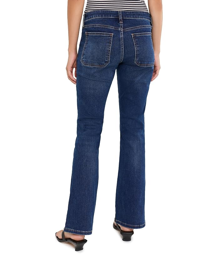 KUT from the Kloth Petite Natalie Mid-Rise Flare with Patch Pocket Clean Hem in Champ - Image 4