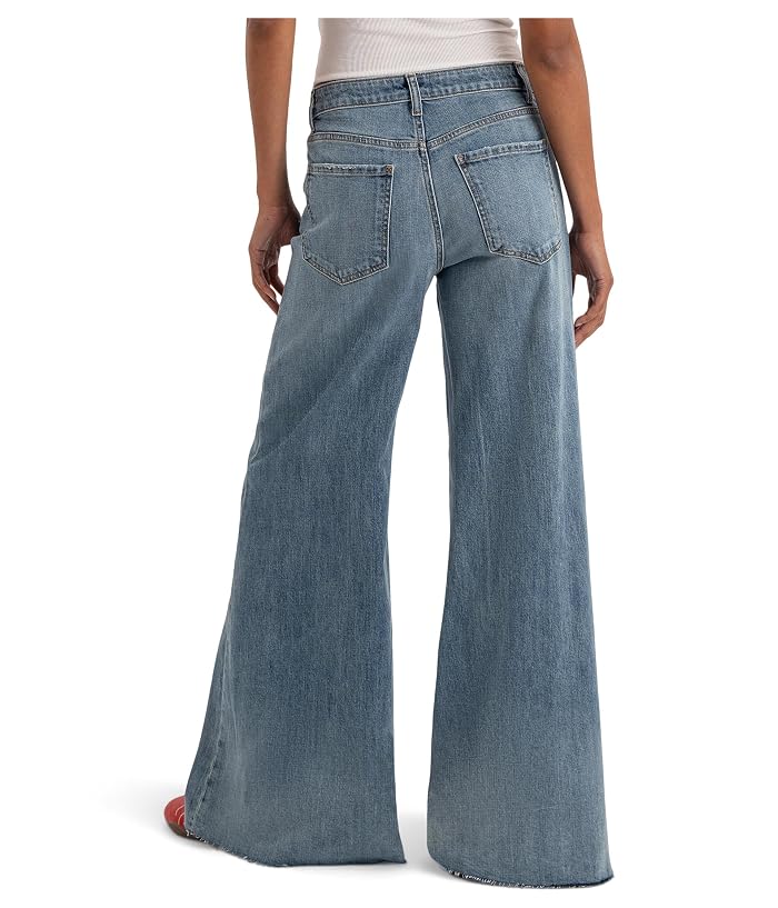 KUT from the Kloth Blake High-Rise Super Wide Leg W Patch Pockets Raw Hem - Image 3