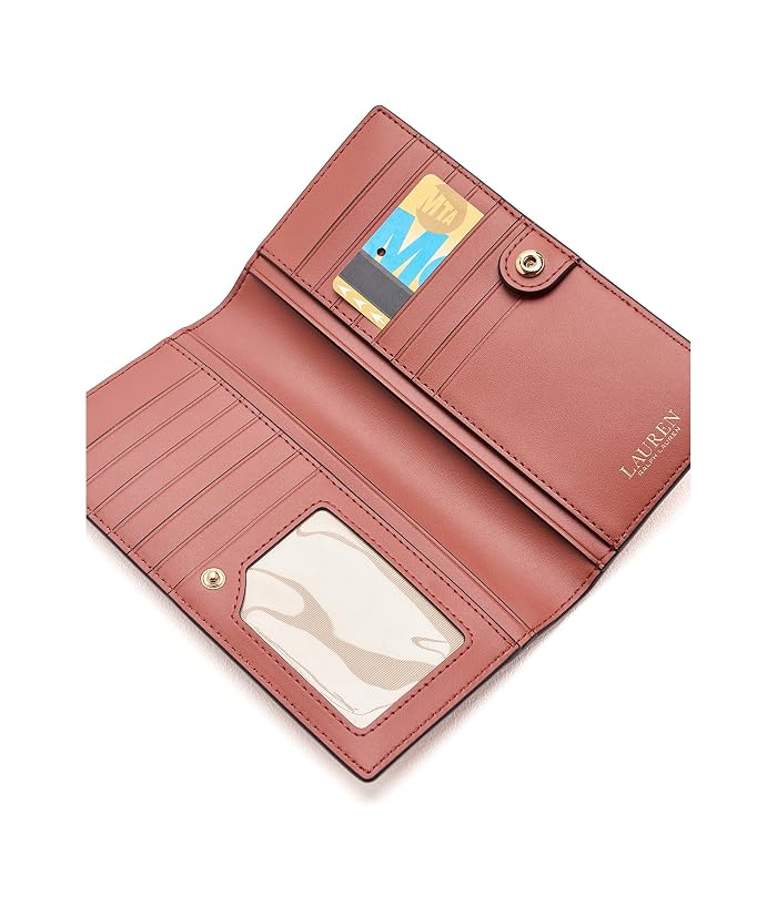 Lauren Ralph Lauren Crosshatch Leather Slim Wallet - Image 3