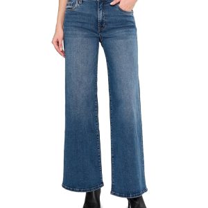 KUT from the Kloth Maya High-Rise Fab Ab Wide Legs Regular Hem in Generous