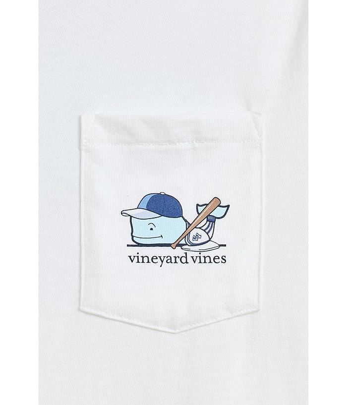 Vineyard Vines Kids Blue Baseball Whale Short Sleeve Tee(Toddler/Little Kid/Big Kid) - Image 3
