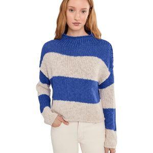 Free People Opal Rollneck Knit Stripe Sweater