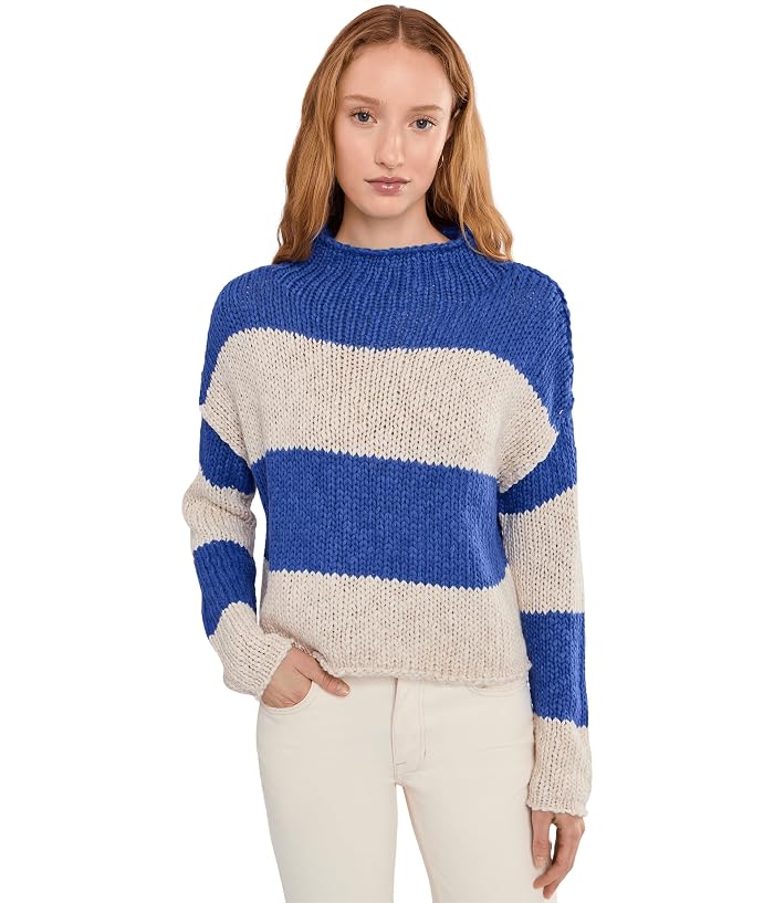 Free People Opal Rollneck Knit Stripe Sweater