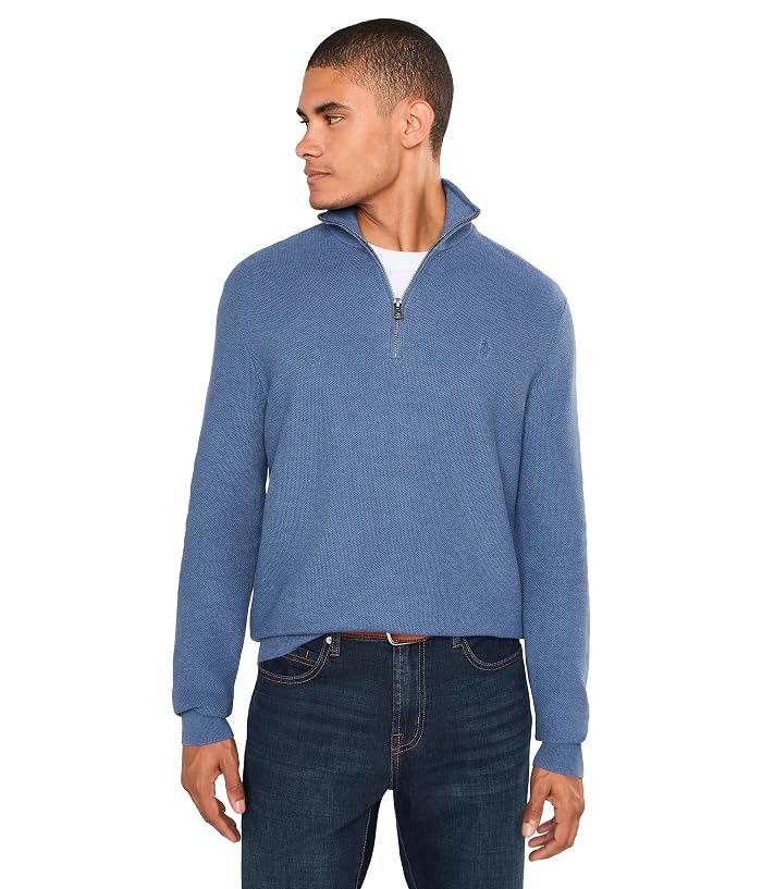 Polo Ralph Lauren Mesh-Knit Cotton 1/4 Zip Sweater