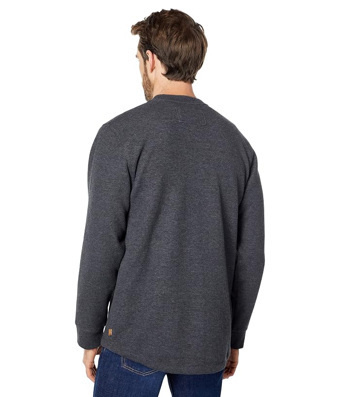 L.L.Bean Katahdin Iron Works Bonded Waffle Fleece Henley Slightly Fitted Regular - Image 2