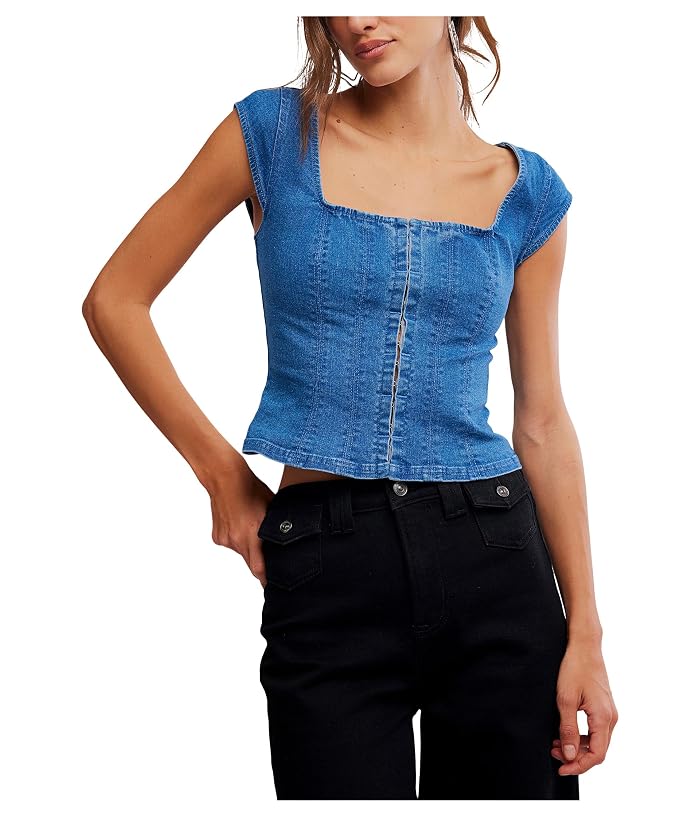 Free People Marilyn Denim Corset
