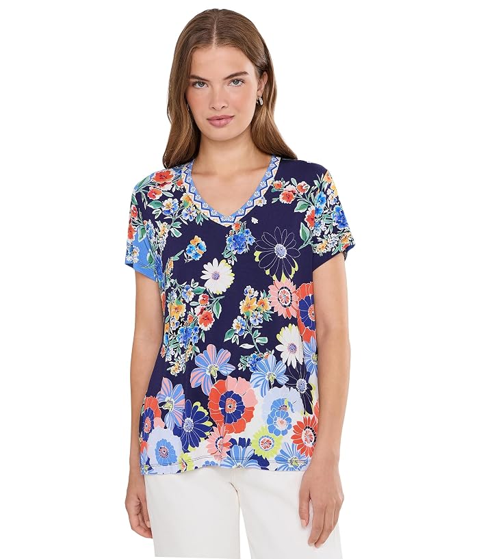 Johnny Was The Janie Favorite Short Sleeve V-Neck Tee
